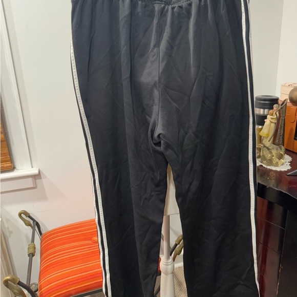Adidas Black Track Pants with White Stripes - Picture 5 of 8